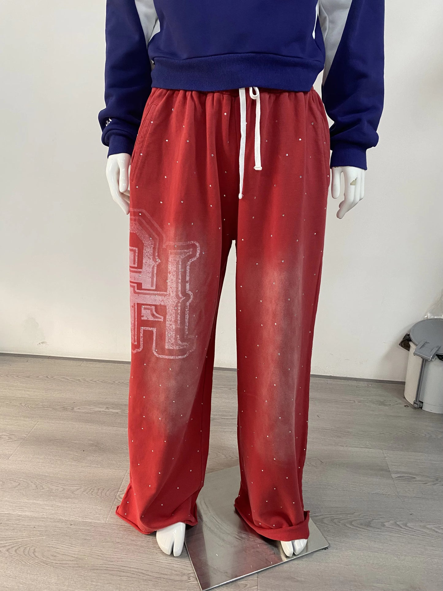 Baggy Ambitious Rhinestone sweats