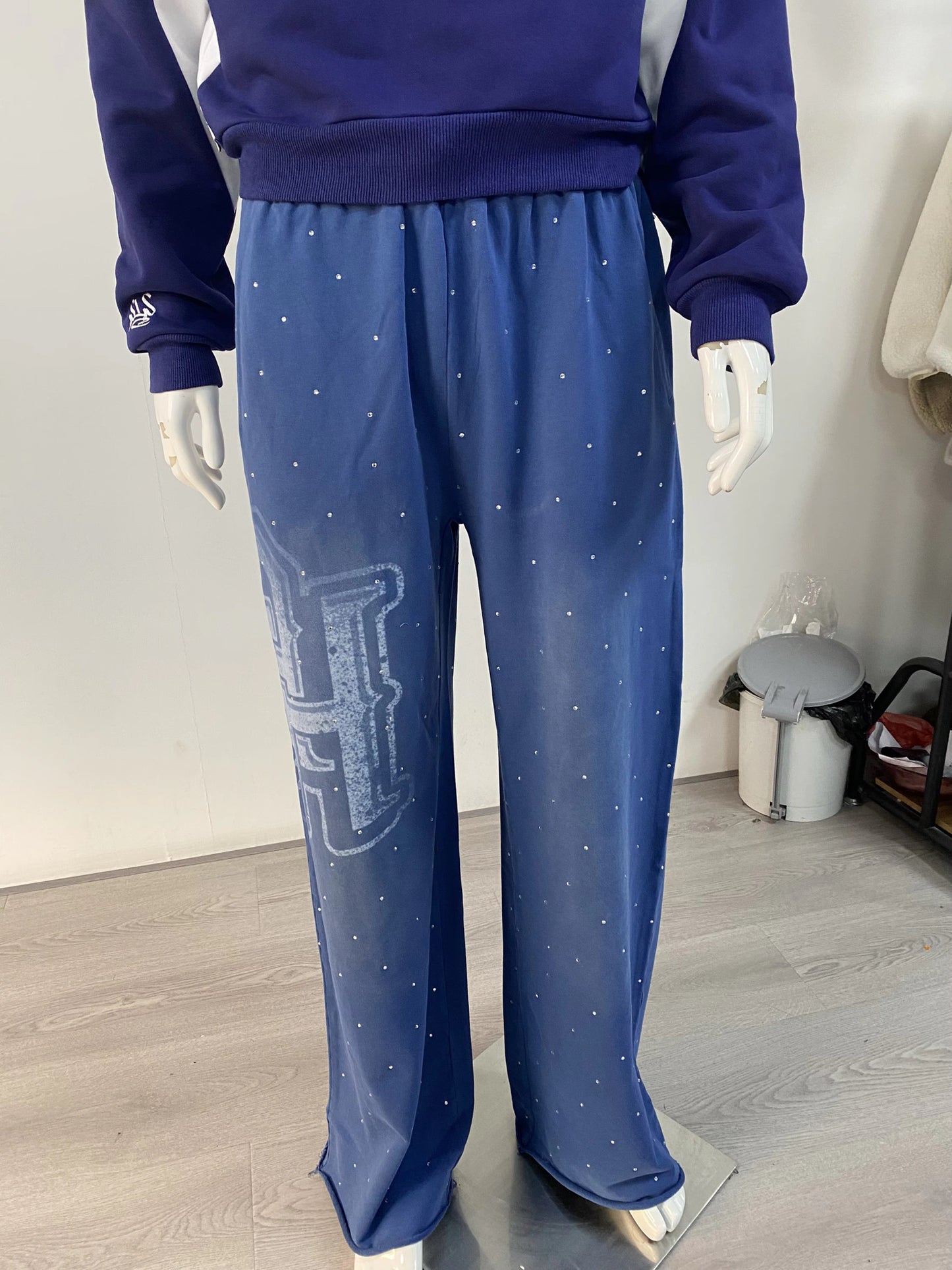 Baggy Ambitious Rhinestone Sweats