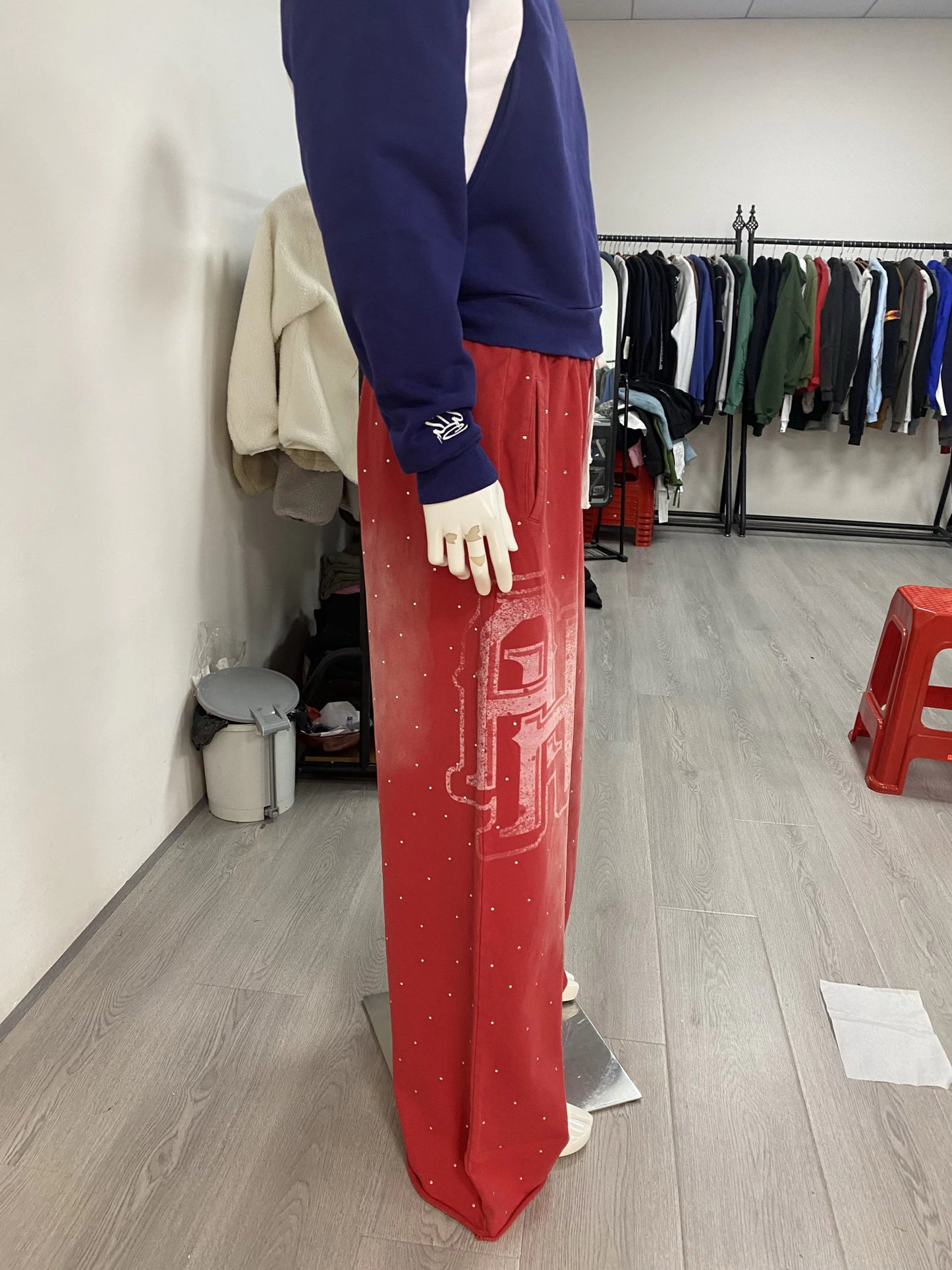 Baggy Ambitious Rhinestone sweats